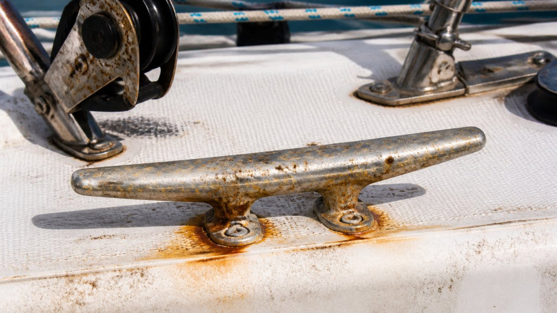 Signs of Corrosion on Marine Deck Hardware