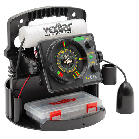 Vexilar FLX-12 Pro Pack II Fishing System w/12 Degree Ice Ducer [PPX1212]