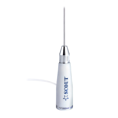Scout 3.3' Stainless VHF Whip Antenna 3dB w/5M RG-58 Coax KS23A [PF AN NVHF00006T]