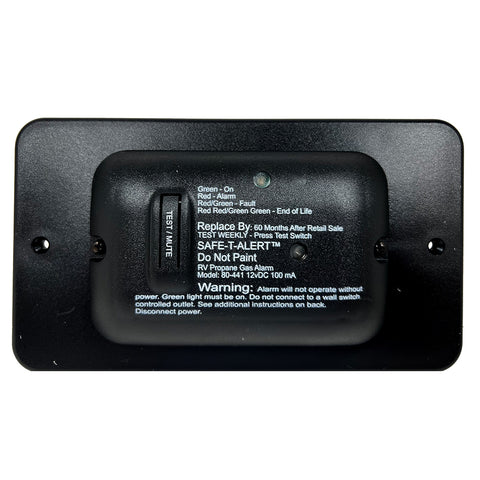 Safe-T-Alert 80 Series Black Propane Gas Alarm - 12V [80-441-BL-TR]