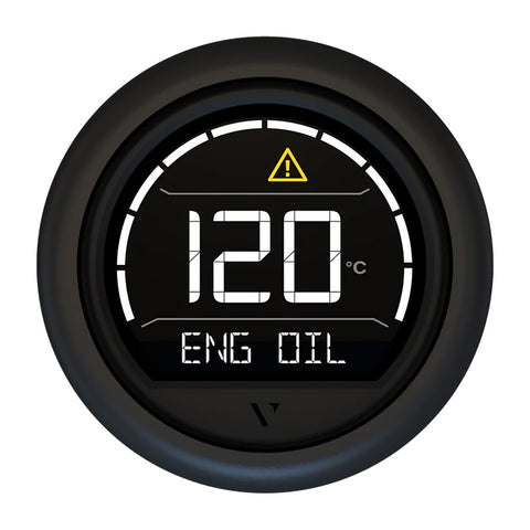 Veratron VL Digital 52 w/Round Black Bezel [B00205702]