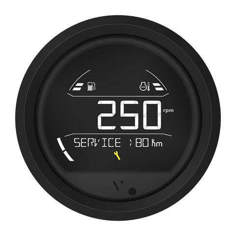 Veratron VL Digital 85 w/Triangular Black Bezel [B00205801]