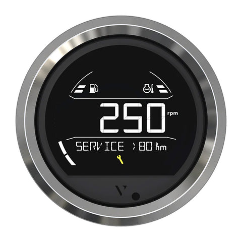Veratron VL Digital 85 w/Triangular Chrome Bezel [B00205803]