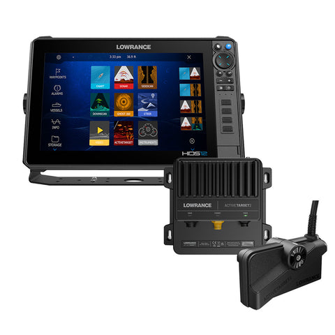Lowrance HDS PRO 12 w/Preloaded C-MAP DISCOVER OnBoard - No Transducer  ActiveTarget 2 Bundle [000-16662-001]