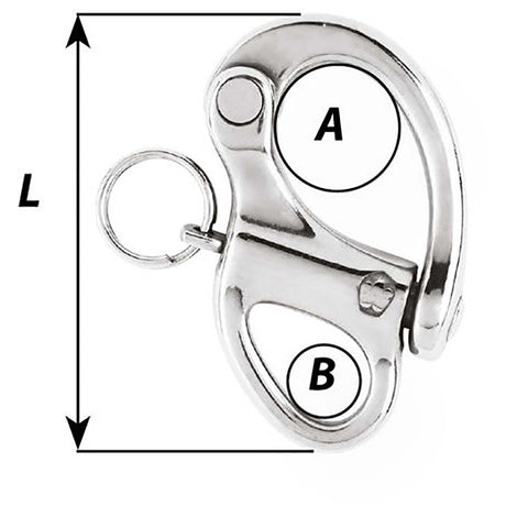 Wichard 2" Snap Shackle w/Fixed Eye - 50mm [2471W]