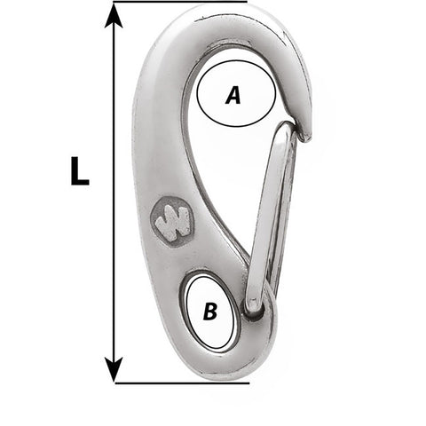 Wichard Safety Snap Hook - 75mm [2481W]