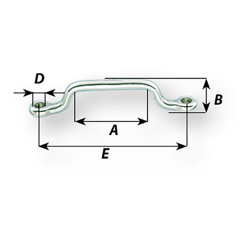 Wichard Webbing Eye strap - 5mm Diameter - 13/64" - 65mm Spacing - 2-9/16" [9212W]