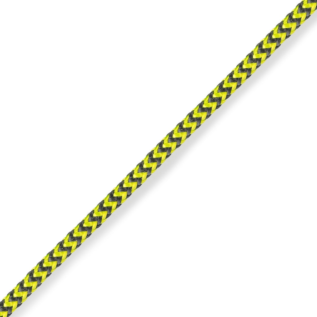 Marlow Excel Control 4mm Lime/Black  Average Breaking Strength 478 kgs 1100 lbs