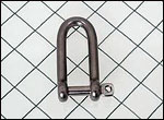 Long D Shackle, 1/4 inch(6mm) Pin